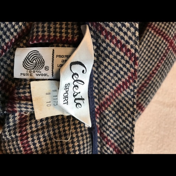 Vintage 100% wool plate skirt size:10 - Picture 3 of 6